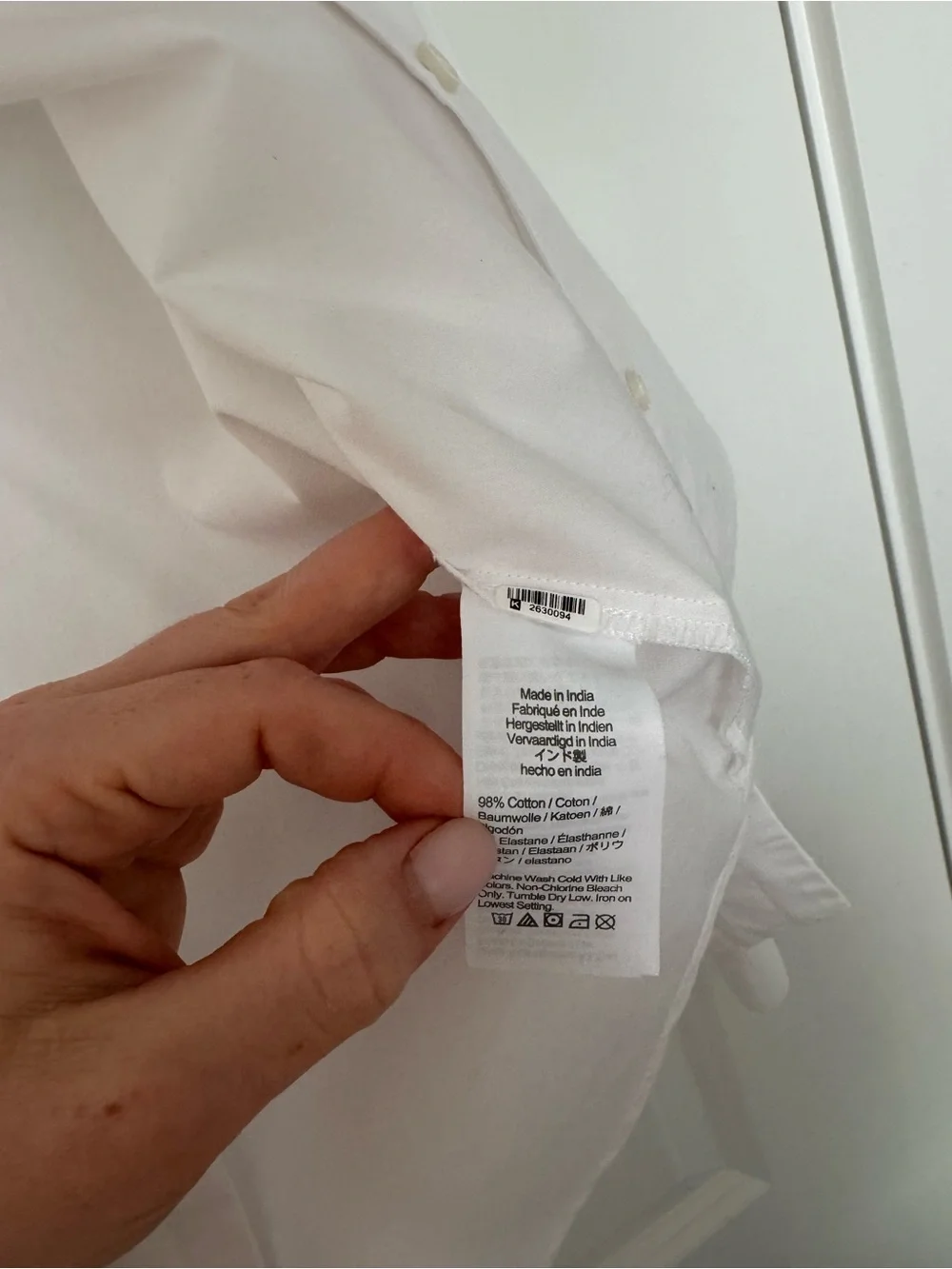 J. Crew Women's White Button-Up Tie-Neck Shirt